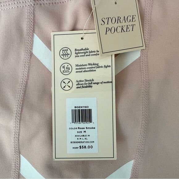 BCBGeneration Pink Bike Shorts Sleek Fit - Picture 10 of 11